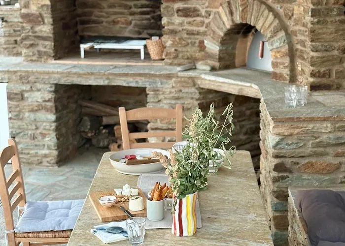 Avra, A Serene Cycladic With Private Pool Overlooking The Aegean Sea 公寓 巴特斯欧